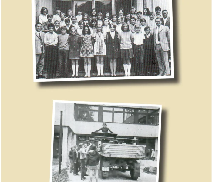 Das Bild zeigt eine der ersten Klassen der Realschule Beilngries